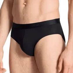Calida 3P Natural Benefit Brief Schwarz Baumwolle Small Herren