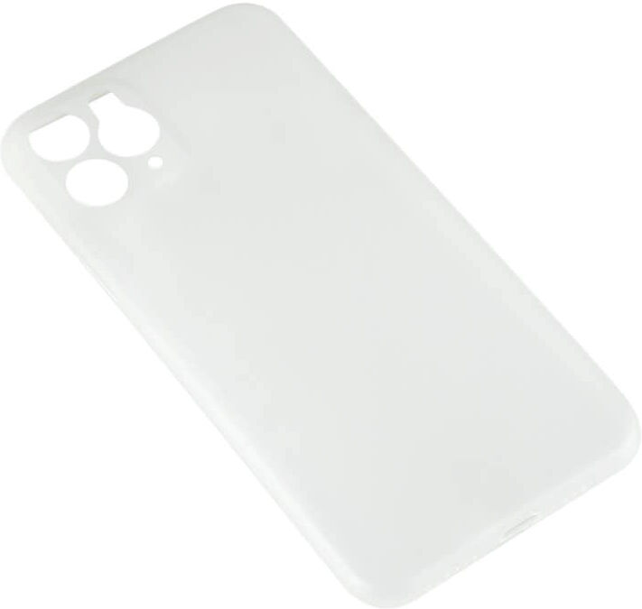 iPhone 11 Pro GEAR Semi Transparent Fleksibelt Plast Mobil Cover - Hvid