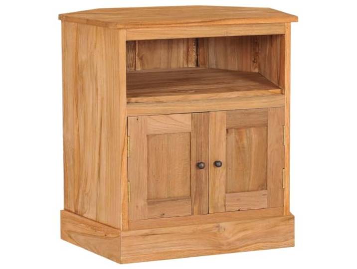 HEFZGDB Kleines Sideboard aus Massivholz Teak im Retro-Design mit Zwei Türen – Massivholz Sideboard für Wohnzimmer als vielseitiger Aufbewahrungsschrank