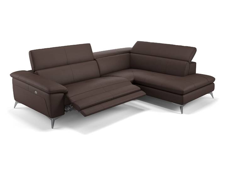 Leder Sofa mit Sitzverstellung STELLA