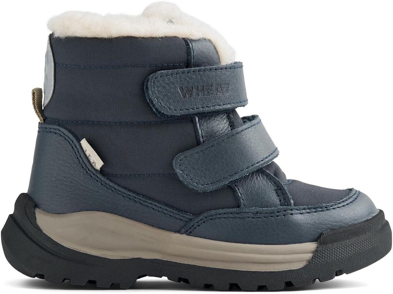 Stiefel WHEAT "WHEAT Winterboot Millas Tex", Mädchen, Gr. 31, blau (navy), Leder, unifarben, Schuhe Stiefel