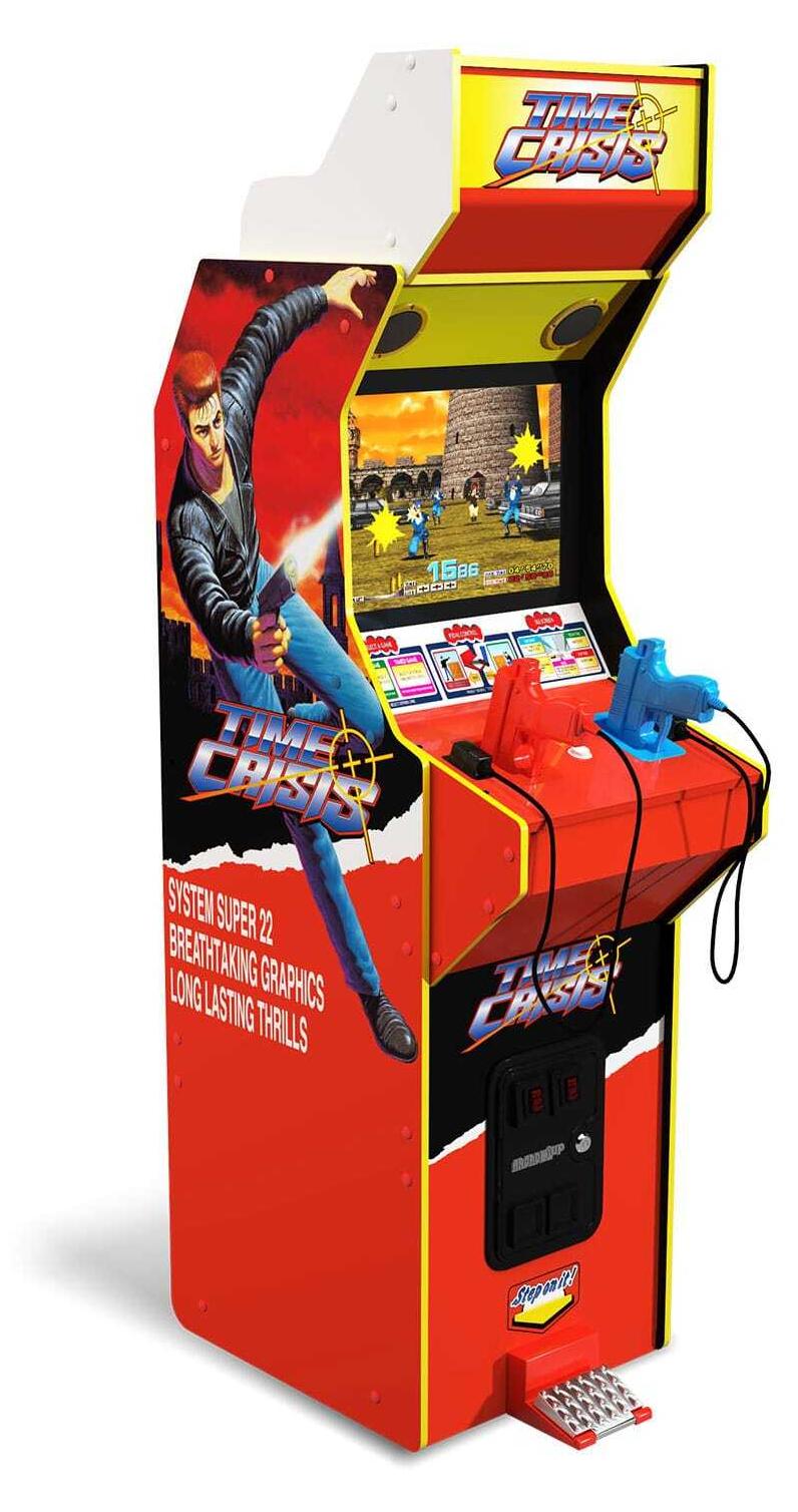 Arcade1Up Time Crisis Deluxe, Aufrecht stehender Arkadenschrank, Time Crisis, Beide Geschlechter, 43,2 cm (17"), LCD, Rot