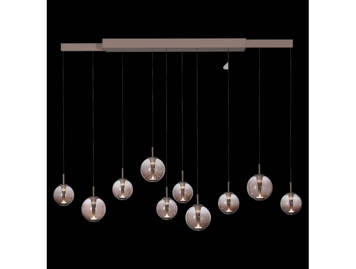 LED Balkenpendel PURE E-INFINITY Glas Aluminium 198 x 35 x 180...