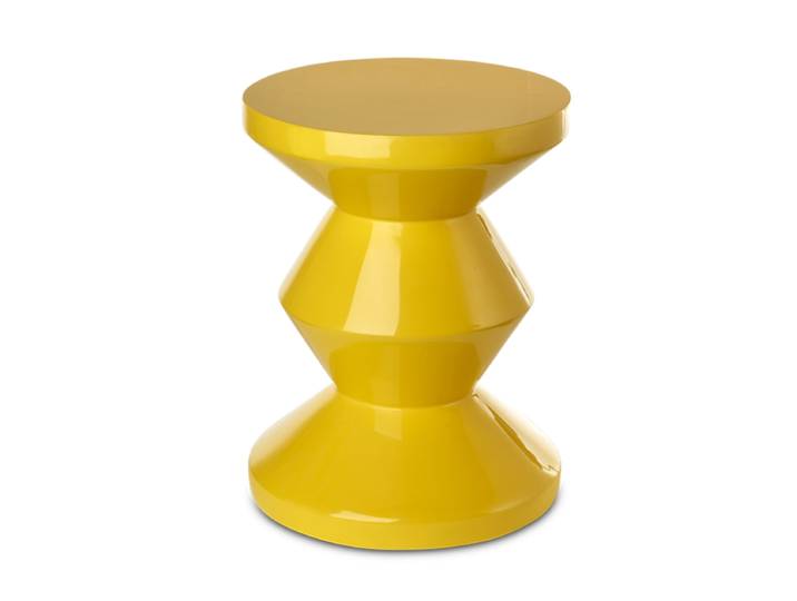 Design Beistelltisch & Hocker „Zig Zag“ Gelb Pols Potten