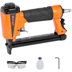 VEVOR Druckluft-Tacker, Druckluftnagler für 80er-Serie, 12,8 mm Krone, 6–16 mm Länge, Klammern, 70–110 PSI, Klammergerät für Holzbearbeitung, Polsterarbeiten, Handwerk, Heimwerkerprojekte