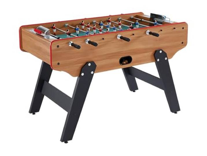 Vente-unique - Tischfußball Paulo Holz Naturfarben Hell 153 cmx77.6 cm