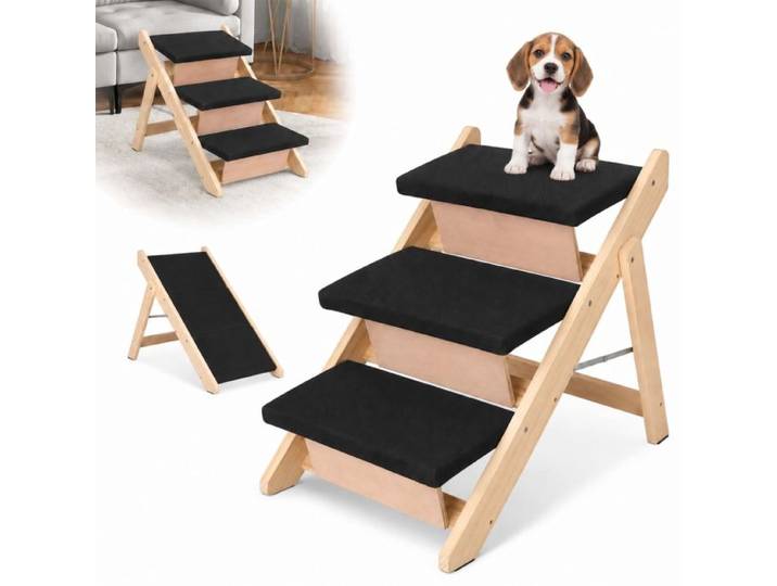Relaxdays Escalier 2-en-1 chien/rampe pliable
