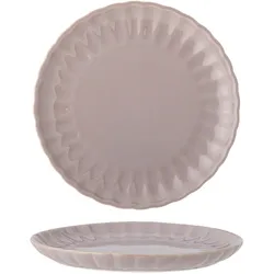 Bloomingville Latina Dessert-Teller, Steingut, Ø 20xH2 cm, rose