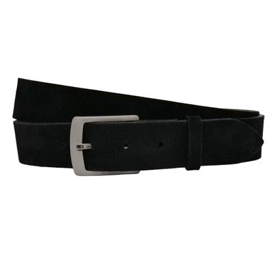 Ledergürtel ANNAMATONI "AnnaMatoni Herren Ledergürtel Zeitloses Design Gürtel 3,5cm", Herren, Gr. TW105 - 120cm Gesamtlänge, schwarz 790, 100% Leder, Gürtel Ledergürtel