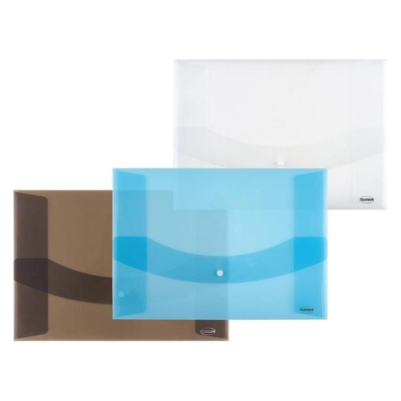 Centrum Envelope with clip, A3, plastic, various colors, transparent (A3, 1x) (40937716)