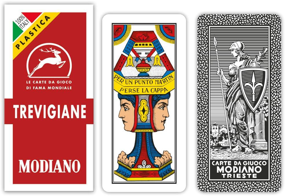Modiano Regio Trevigiano speelkaarten van 100% kunststof
