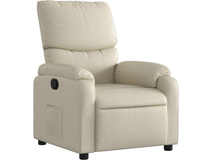 vidaXL Relaxsessel Creme Kunstleder
