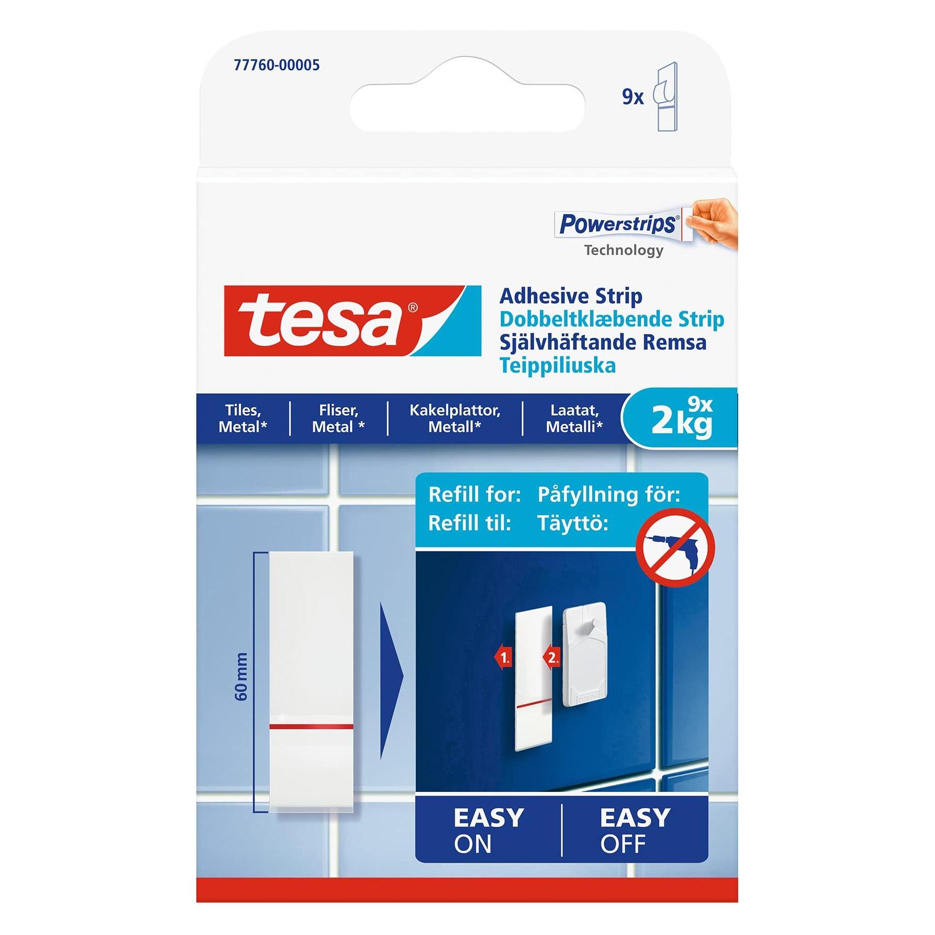 tesa Powerstrips Refill 2kg Tiles (77760-00005-20)