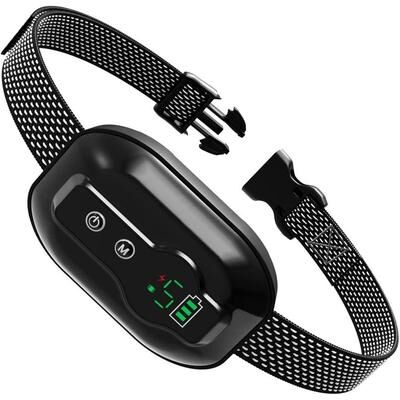 Inspired Deals Smart Anti Barking Dog Collar, Waterproof With Adjustable Sensitivity & 3 Training Modes black