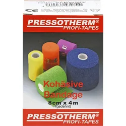 Pressotherm Kohäsive Bandage Schwarz 8cmx4M 1 ST