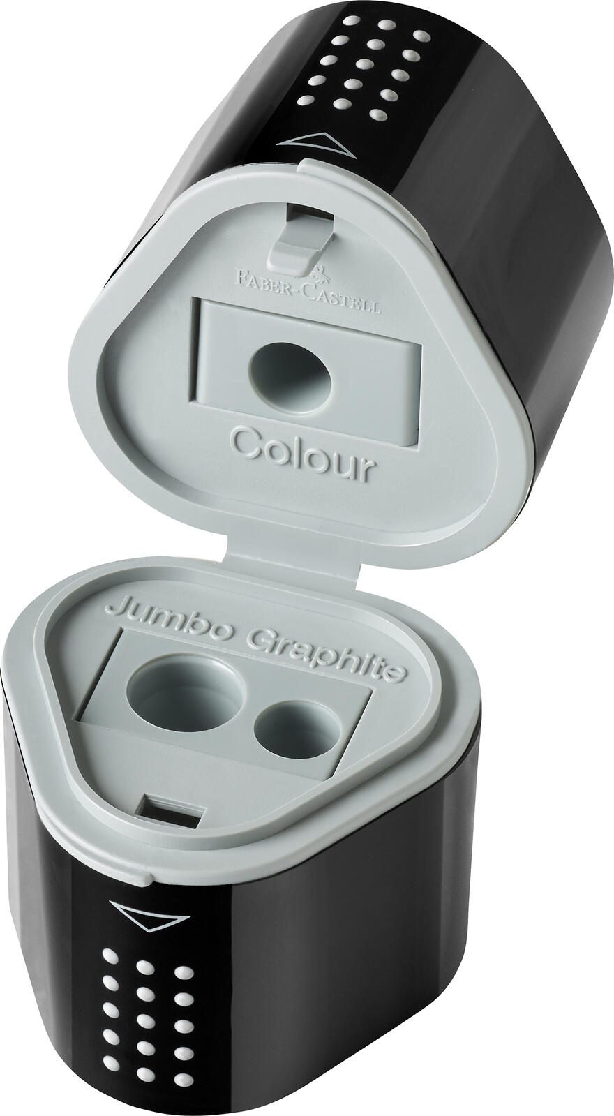 FABER-CASTELL Dosenspitzer dreifach GRIP 2001 schwarz 283899