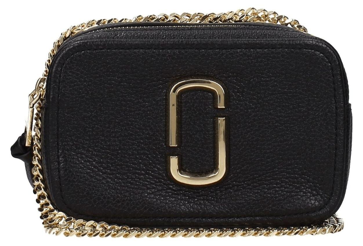 Marc Jacobs Glam Shot 17 Crossbody schwarz Kette gold