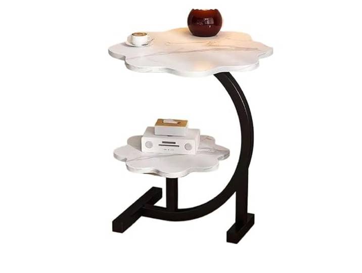 YCCHAH Sofatisch Nordisch inspirierter moderner Nachttisch mit minimalistischem Design, Wohnzimmer-Sofa-Beistelltisch und schlichtem Couchtisch, Elegantes Lagerregal Wohnzimmer-Beistelltisch