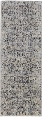 Grand Bazaar Frencess Machine Made Distressed Transitional Area Rug
