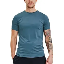 Bread and Boxers Active Crew Neck Blau Polyester Large Herren