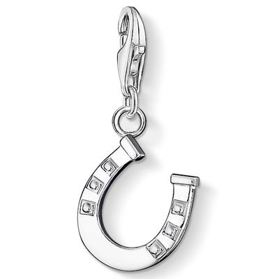Charm-Einhänger THOMAS SABO "Hufeisen, 0787-001-12", silber (silberfarben), Charms, Damen, Silber 925 (recycelt)