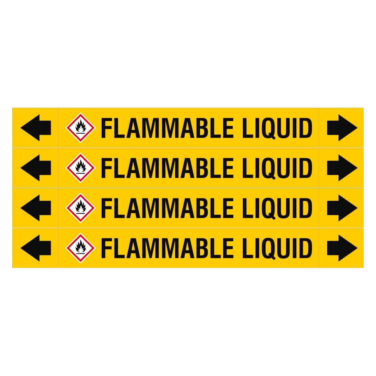Brady ASME - Rohrmarkierer - Flammable Liquid (312785)