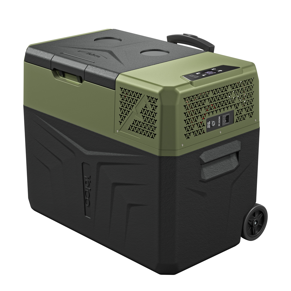 YOLCO BCX40 Green Kompressor Kühlbox 40L - Tragbarer Auto Kühlschrank, 12/24V & 230V