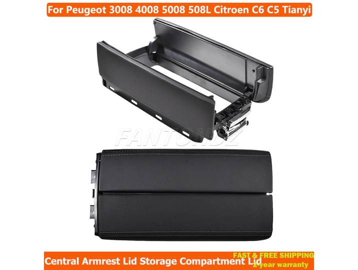 Compatible avec Peugeot 3008 4008 5008 508L citroën C6 C5 Tianyi couvercle d'accoudoir Central couvercle de compartiment de rangement