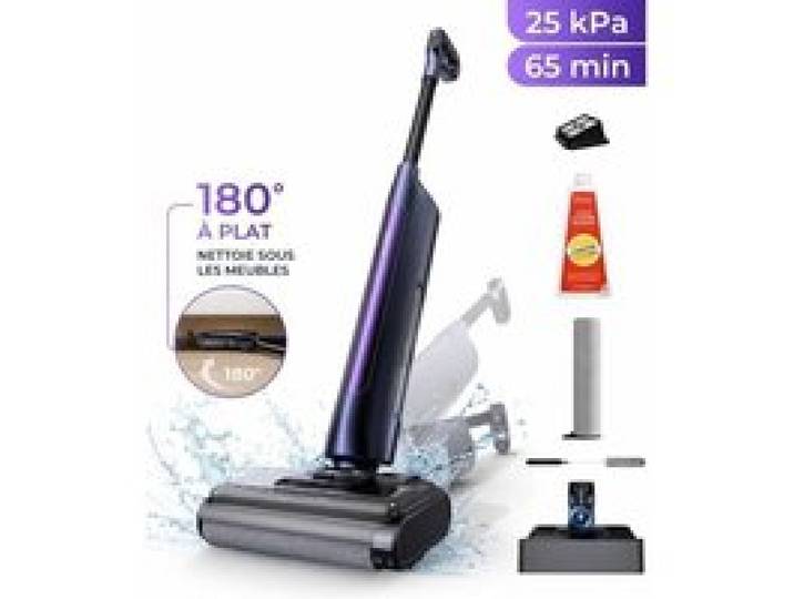 Aspirateur Balai Laveur Ultenic AC1 Flex Dernière génération Design Plat à 180° Humide et Sec 1 5 L Nettoyage des Bords 0mm