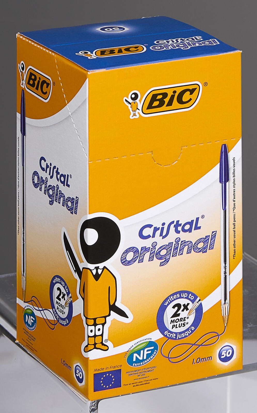 BIC® BIC Cristal Medium Kugelschreiber blau 0,4 mm - 50 Stück 8373609