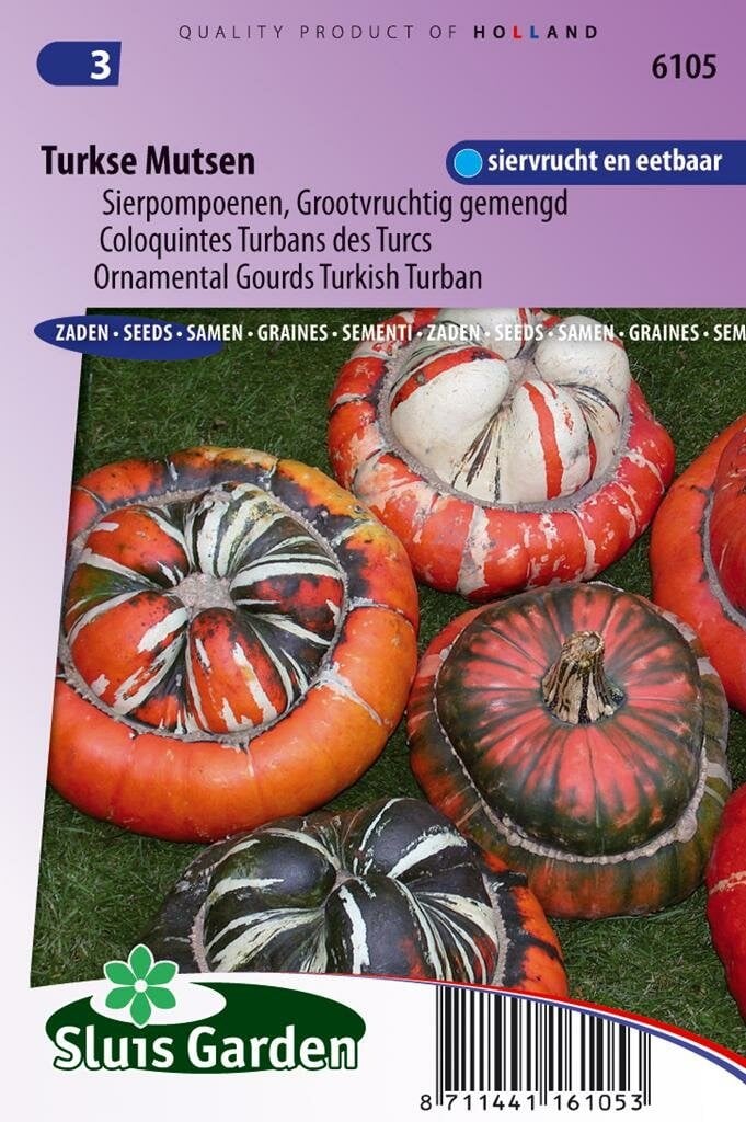 Sluis Garden Cucurbita Maxima zaden Turkse Mutsen mix