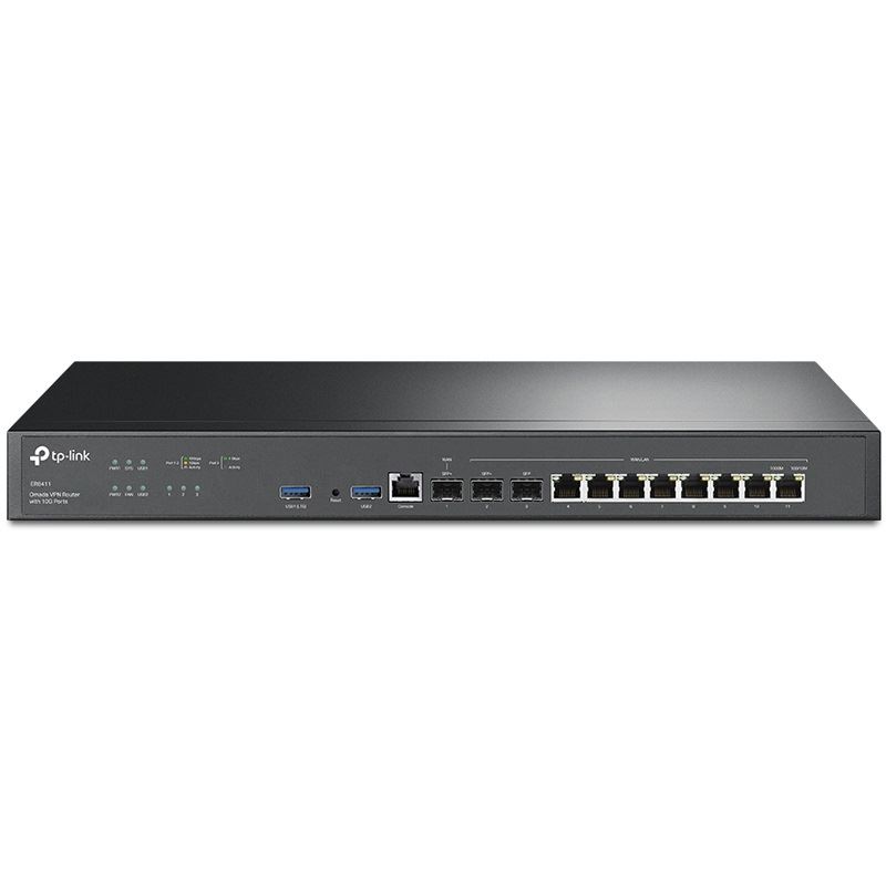 TP-Link 10 Gbit/s Omada VPN Router 3xWAN/8xLAN ER8411