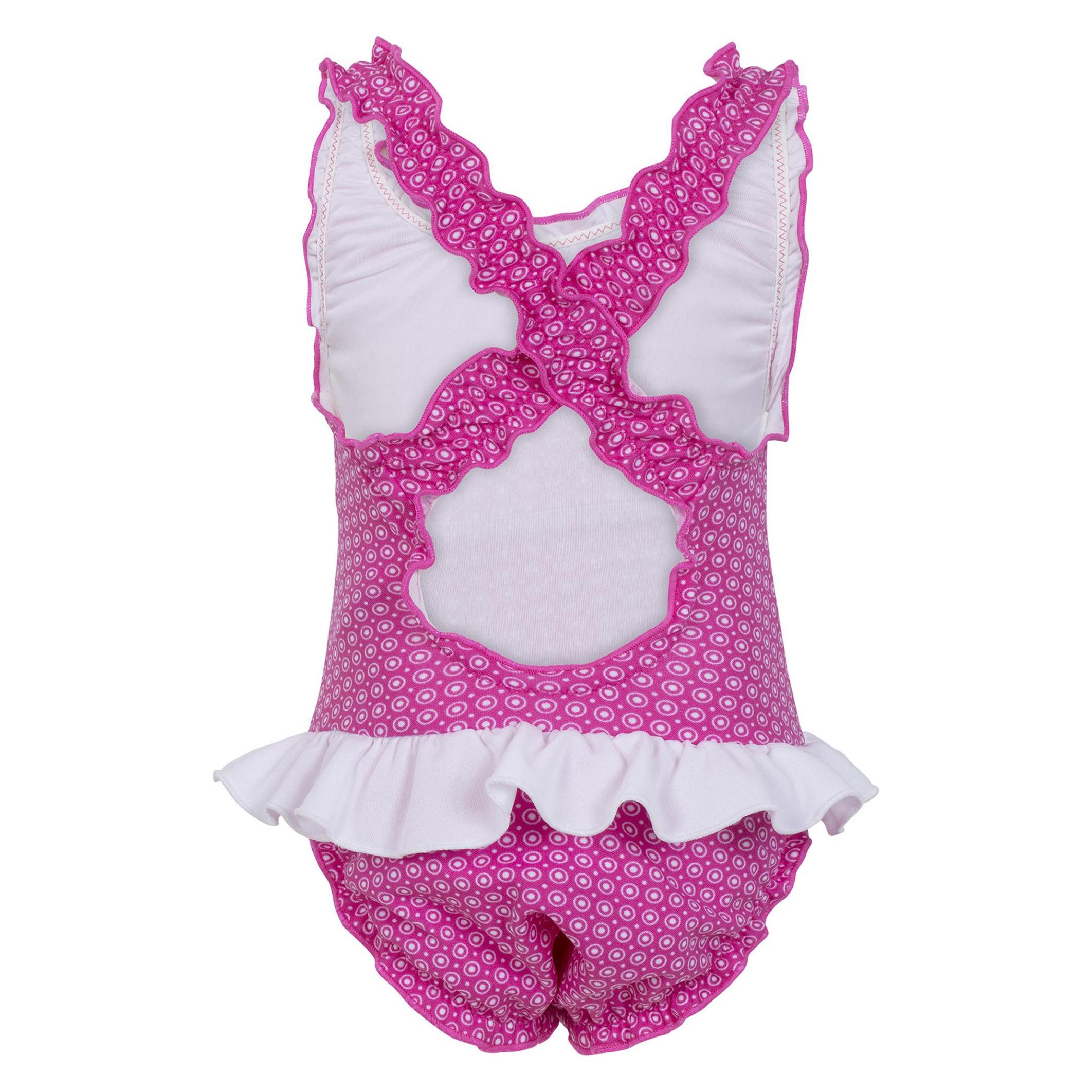 P!nk Swimsuit for girls FASHY NAPPY 1547 45 pink 74/80 (1547)