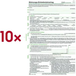 RNK-Verlag Mietverträge für Wohnungen »599/10« A4 10 Stück