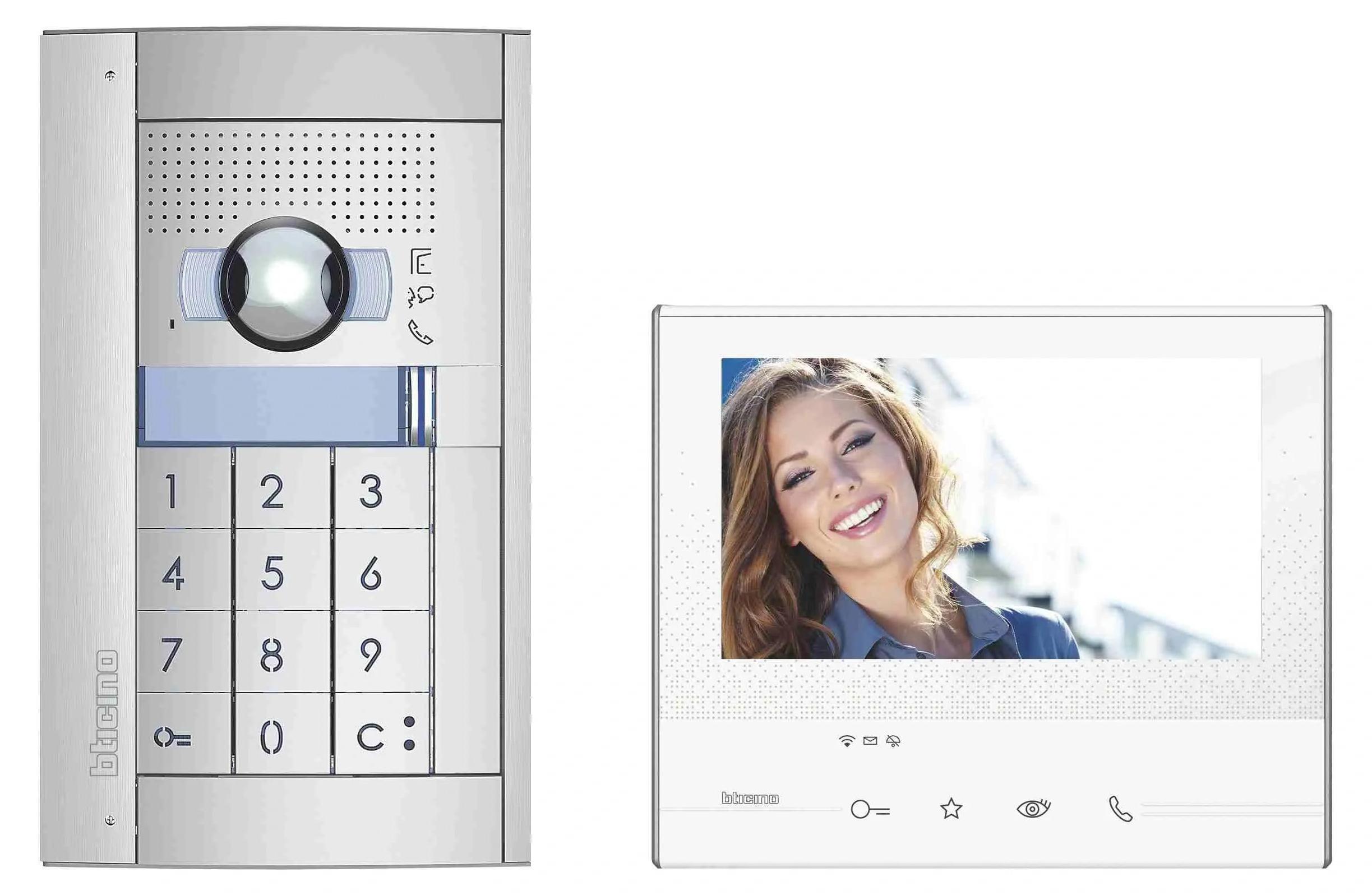 BTICINO Flex'ONE Video-Set, mit Türstation SFERA, inkl. Codelock, CLASSE300 X13E, 1 Stk.