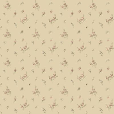 Galerie Wallcoverings Miniatures 3 Tiny Rose Cluster Design Vinyl on Non-woven Matte Wallpaper Roll
