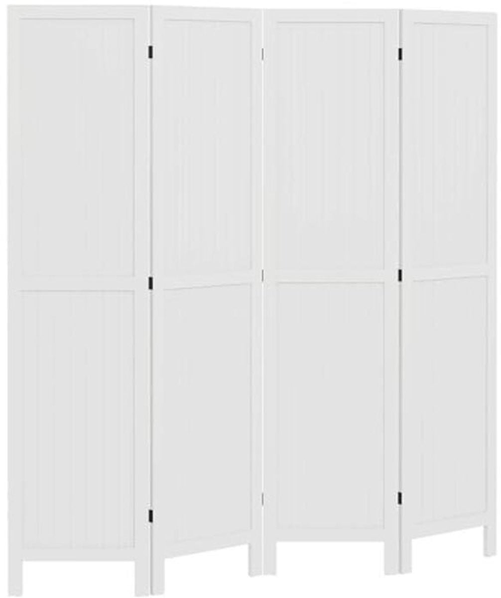 Opvouwbaar Houten Windscherm met 4 Panelen als Ruimteverdeler voor Binnen, Hoogte: 170 cm