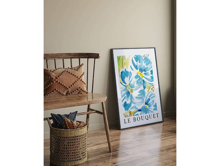 Tableau déco Flowers Bouquet Matériau : Matière plastique, Bois massif Surface en bois : Laqué Type de matière synthétique : Verre acrylique