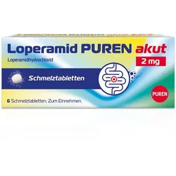 LOPERAMID PUREN akut 2 mg Schmelztabletten 6 St