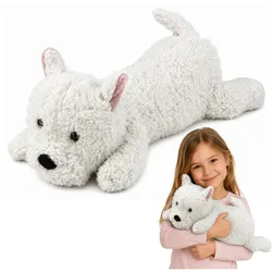 West Highland White Plüschhund Kuscheltier Weiß 40 cm