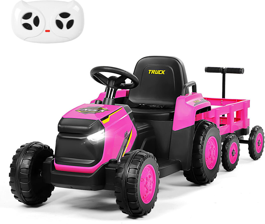 JooliH Battery Powered Ride On Toy with Remote Control Pink 30