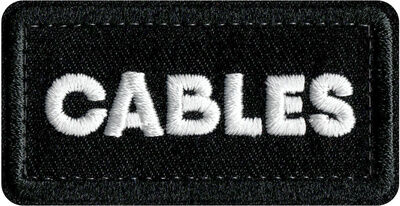 CRDBAG Patches Cables 3 Pcs Schwarz
