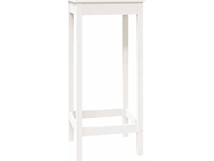 vidaXL Table de bar blanc 50x50x110 cm pin massif
