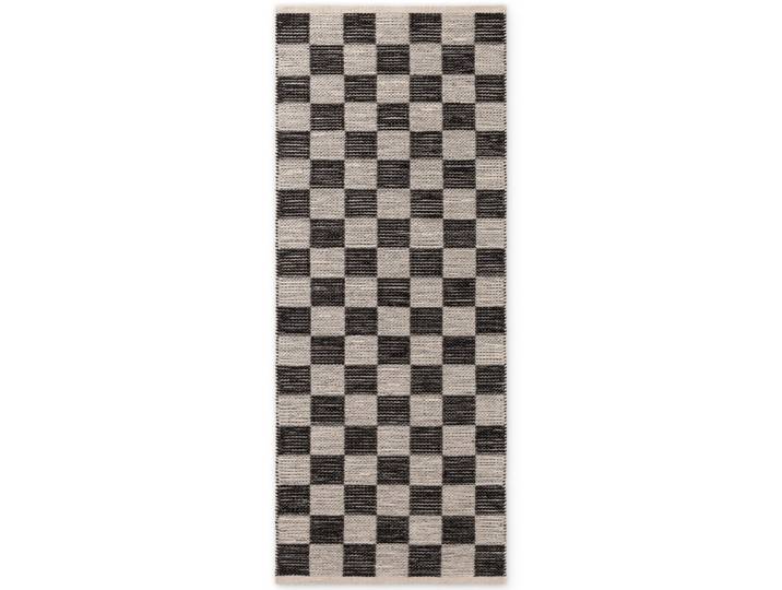 Tapis en jute fait à la main damier 80x300cm