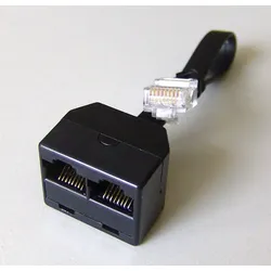 DUOPHON ISDN Y Adapter RJ45 - 2 x RJ45 Anschluss an 3 Voice-Boxen DUO2555 NEU