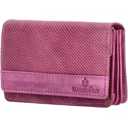 The Skandinavian Brand Damen Leder Geldbörse Quer - Purple