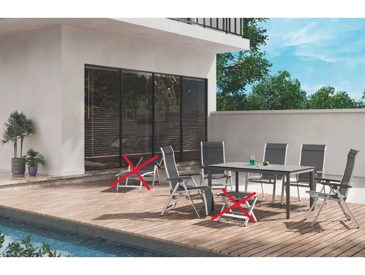 MWH Kedline/Alutapo Gartenmöbel-Set 7tlg.