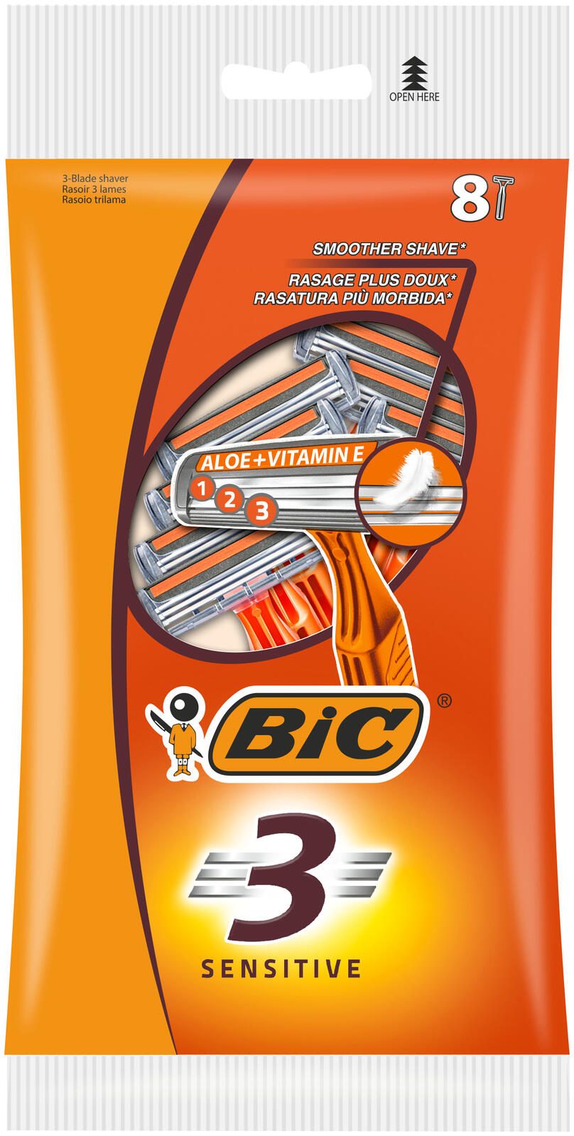 BIC® Einwegrasierer SENSITIVE 8 St. 872874