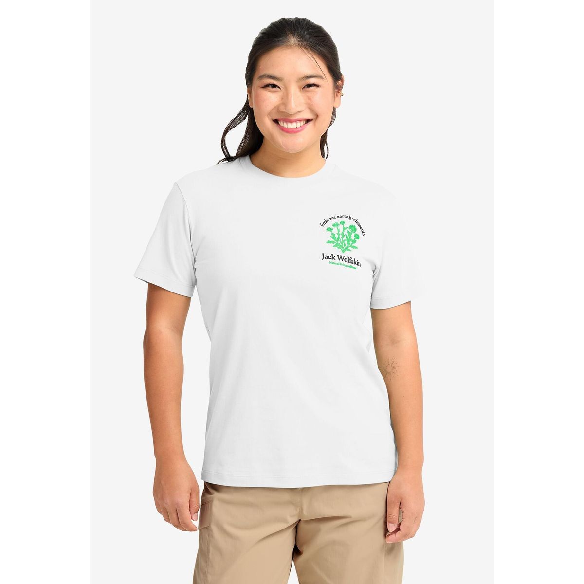 Jack Wolfskin Carefree T W plant stark white (T0420) M A65756_T0420_A08