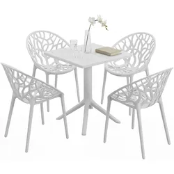 Gartenmöbel-Set Neriva mit 4 Stühlen